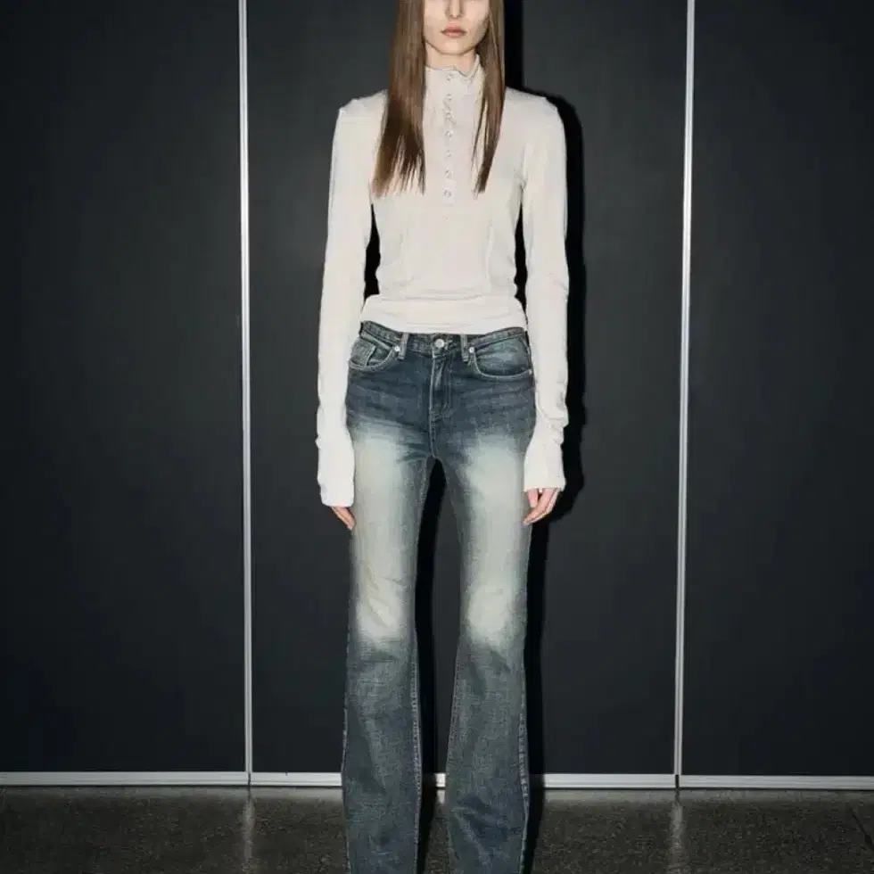【BOHEMIAN SEOUL】VINTAGE BLUE BOOTCUT JEANS s-l400.jpg