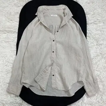 Plage 린넨 셔츠 베이지 빅 사이즈 오버 사이즈