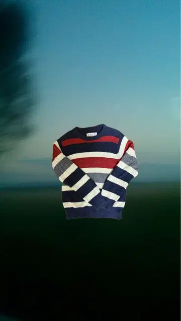 00s border cotton knit