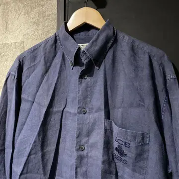 ICE BERG 아이스버그 린넨 셔츠 M 이탈리아제