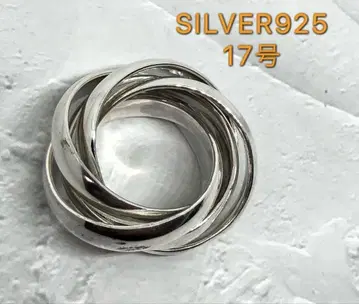 5연 멀티 링크 실버 925 반지 SILVER 스털링 실버 17호 b2