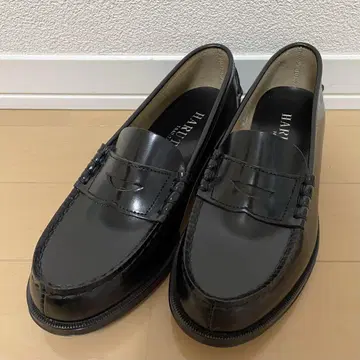[ 미사용에 가까움 ] 하루타 로퍼 천연 가죽 304 블랙