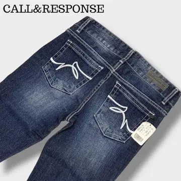 새상품 화이트 스티치 스트레치 스키니 데님 CALL&RESPONSE M