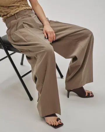 [ todayful ] Twill Wide Trousers