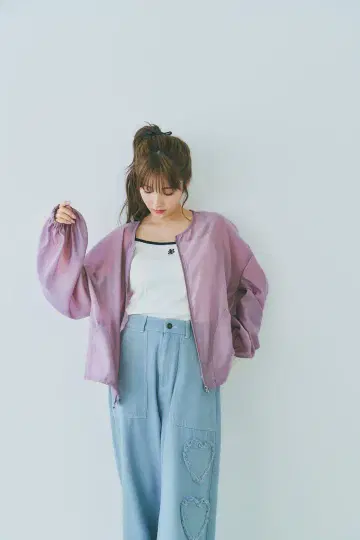 Bokanii 시어 블루종 핑크