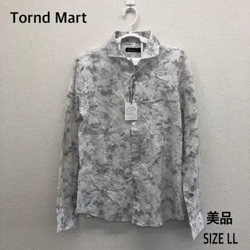 택 포함 새상품 Tornado Mart 꽃무늬 긴팔 셔츠 LL