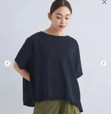 그린 라벨 여성용 돌먼 풀오버 니트 네이비 새상품