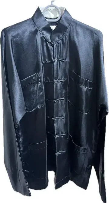 새틴 중화풍 셔츠