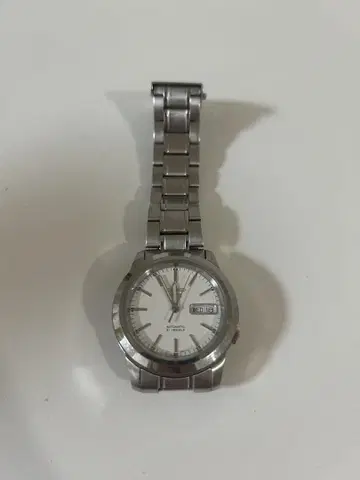 SEIKO 5 오토매틱 시계 실버