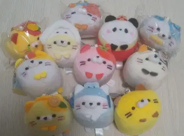 모찌후와 코로코로 냥코 지역 봉제 인형 마스코트 키링