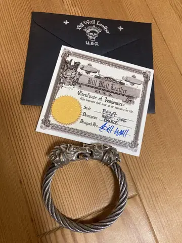 Bill Wall Leather 호스 스테인리스 와이어 뱅글