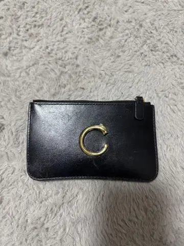 블랙 C 로고 코인 케이스