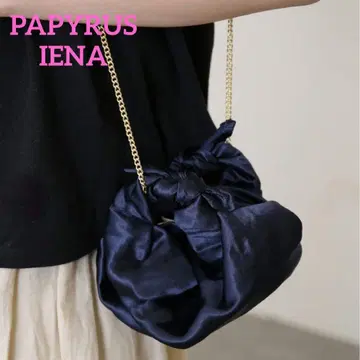 IENA 네이비 복조리형 숄더백