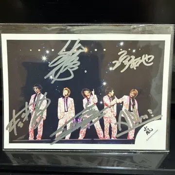 ARASHI 아라시 사인 포함 스테이지 사진 5인 그룹