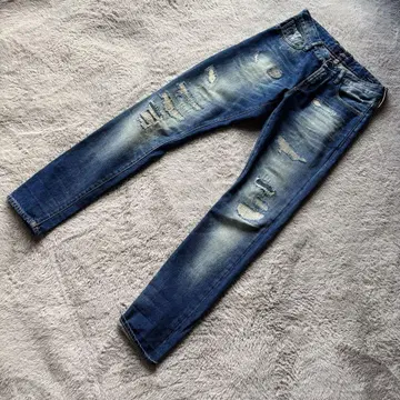 [ USED ] scotch&soda 리페어 가공 크러쉬 데님 W28