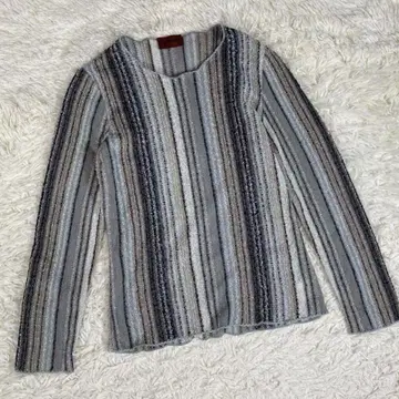 MISSONI 미쏘니 스트라이프 상의 긴팔 티셔츠 메쉬