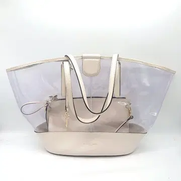 GIANNI CHIARINI 여성용 클리어 토트백