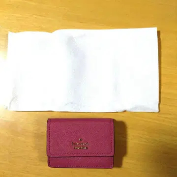 kate spade 핑크 3단 폴더형 지갑