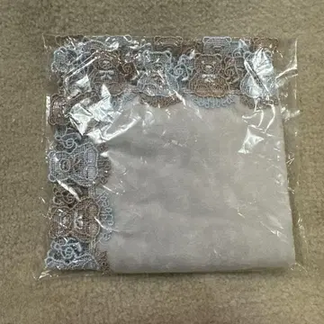 치카자와 레이스 한정 판매 완판템 레이스 손수건 곰 (그레이)