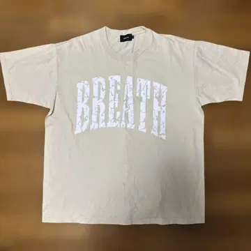 BADHOP BREATH 블레스 베이지 티셔츠 L 사이즈