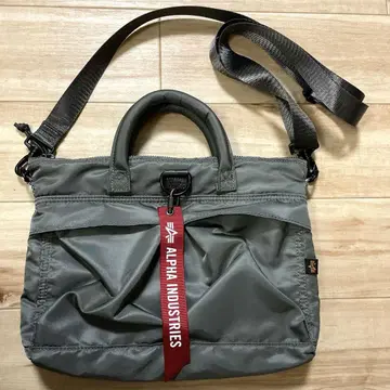 Alpha Industries 헬멧 백 미니 카키