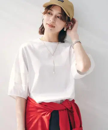 언타이틀/접촉 냉감 소매 쉬폰 반팔 티셔츠