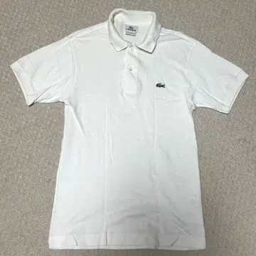 새상품급 LACOSTE 화이트 피케 셔츠