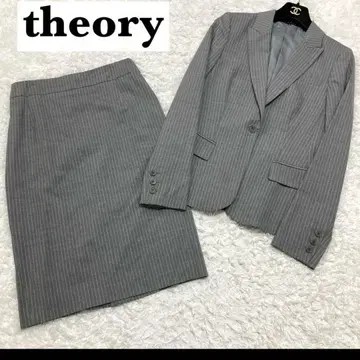 [즉시 구매 환영] theory 스트라이프 그레이 스커트 수트 2호