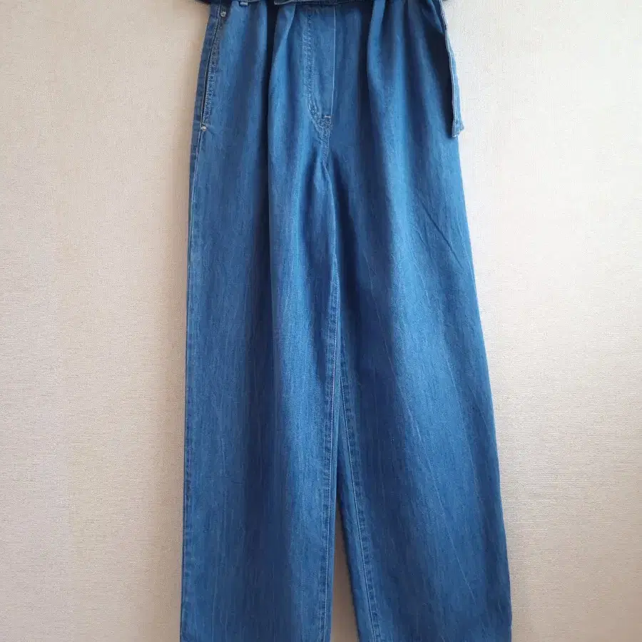 【BAON】[unisex] side folding washed balloon wide denim PT Designer fashion, Seoul-fully created | W Concept