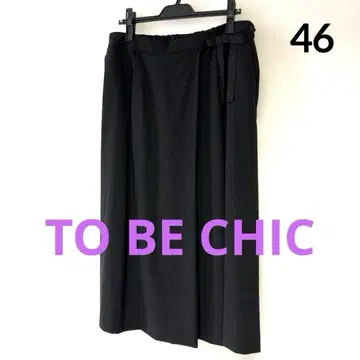 [새상품급] TO BE CHIC 투 비 시크 와이드 팬츠 46 리본 포함
