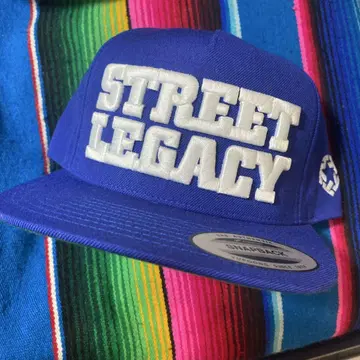 TRIBAL STREET LEGACY 스냅백 캡 파랑