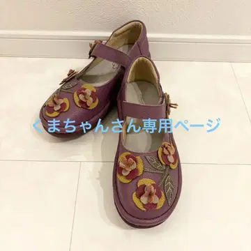 [새상품] estacion 에스타시온 스트랩 슈즈 L 핑크 꽃