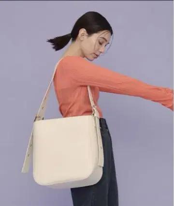 [ eL ] Big Shoulder Bag 화이트