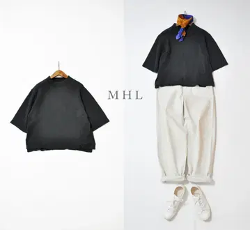 MHL 마가렛 호웰 LOW GAUGE COTTON 반팔 니트