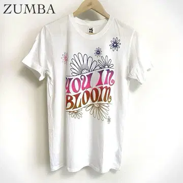 ZUMBA 줌바 YOU IN BLOOM 티셔츠 남녀 공용 XS 사이즈
