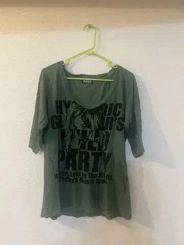 HYSTERIC GLAMOUR 그래픽 티셔츠 오분소매