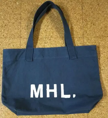 MHL. 네이비 토트백