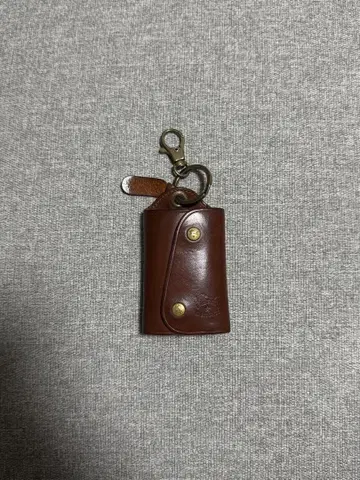 일비종떼 (ILBISONTE) 가죽 키케이스 브라운