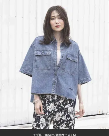 이번 시즌 GOOD 데님 셔츠 반팔/288639
