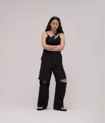 ENOF open knee nylon pants