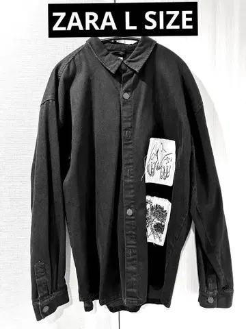 [새상품급] ZARA 블랙 데님 자켓