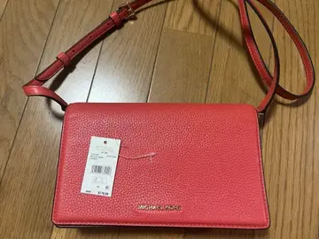 MICHAEL KORS 빨간색 오렌지 가죽 숄더백