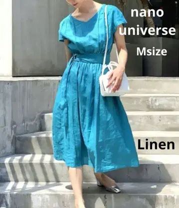 새상품급 nano universe 나노 유니버스 원피스 린넨 M