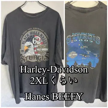 할리데이비슨 티셔츠 tee 2XL 사이즈 HANES BEEFY