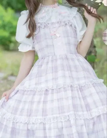 마시로 앨리스 시마무라 오버롤 스커트 핑크
