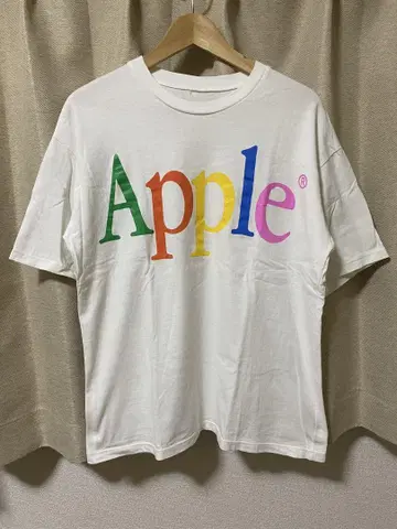 Apple 애플 기업 물 컬러풀 로고 티셔츠