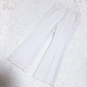 새상품급 Deuxieme Classe 이지 플레어 팬츠 아이보리 36