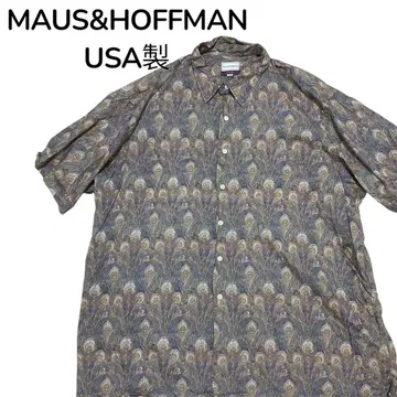 MAUS&HOFFMAN USA 제작 올 패턴 반팔 셔츠