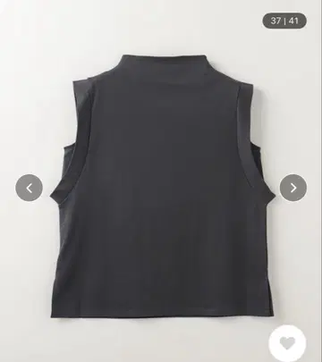 MARW UNITED ARROWS 하이넥 슬리브리스 티셔츠