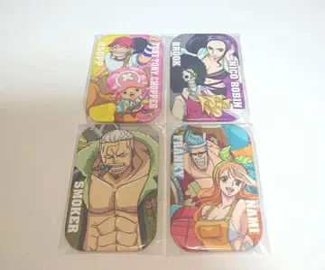 원피스 마루카쿠 캔뱃지 4점 세트 ONEPIECE 엔스카이